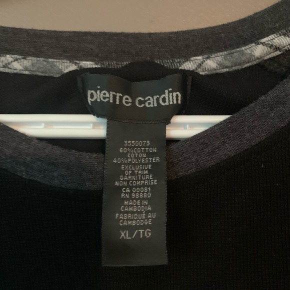 Long Sleeve Black and Grey Waffle Tee - Picture 5 of 6